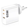 GAN | Ładowarka sieciowa 65W z portami USB-C i portem USB 3.0