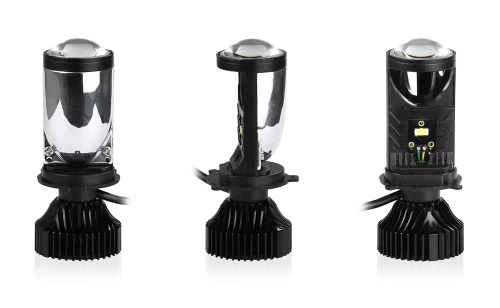 Zestaw projektorów H4 mini Bi-LED do lamp bezsoczewkowych | 70W, 8000lm, 5500K, IP65 | Y6D