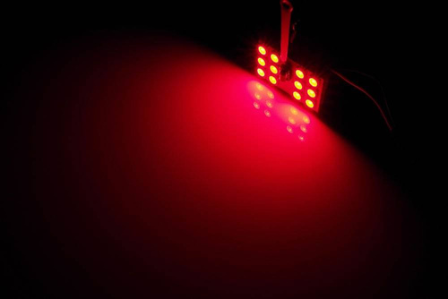 Zestaw paneli LED RGB | 2 panele LED 12 SMD 5050 RGB | Pilot do zdalnego sterowania kolorami | Adaptery C5W i W5W