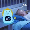 Budzik dziecięcy LED z lampką nocną i białym szumem – kolorowe światło, alarm, symulacja wschodu słońca |  Lampka nocna z wbudowanym akumulatorem | JL-822