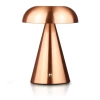Lampa stołowa z wbudowanym akumulatorem | Lampa nocna z trzema barwami świecenia | Nastrojowa lampka do hotelu, restauracji | HJA24-COPPER