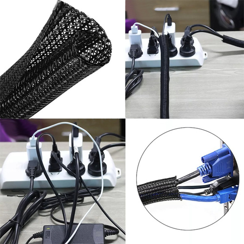 Oplot nylonowy na kable i przewody, organizer, osłona | 3 metry | ⌀10mm | SCS-010MM-3M