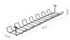 Organizer na kable pod blat biurka | czarny | ZW-J725