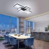 Nowoczesna lampa sufitowa | Plafon LED | Czarna | XL-016-82W-B