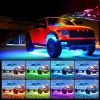 Podświetlenie podwozia LED | Elastyczne taśmy RGB | Bluetooth z aplikacja na telefonie | Długość pasków: 90cm x 2 i 120cm x 2