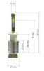 Zestaw LED H1 CREE™ TrueWhite Technology 9600 lm R3