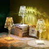 Kryształowa lampka nocna | Dotykowa lampka stołowa | Nowoczesna lampka LED | DTL-C03-WYN