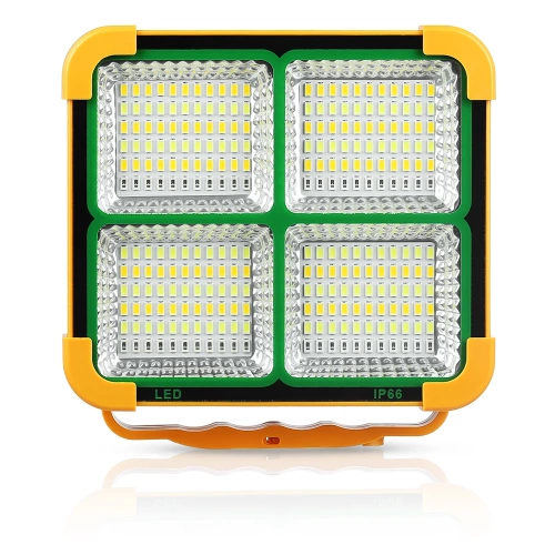 Lampa robocza solarna | Funkcja powerbanku | LED | TGD-50W-YELLOW