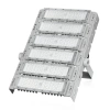 Profesjonalny halogen 300W LED | Mocne oświetlenie do hal sportowych, fabryk, domu | Aluminiowa lampa | Naświetlacz z regulowanym uchwytem | TMN-300W-SILVER
