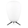 Lampa stołowa ze szklanym kloszem | Nowoczesna lampka nocna | Lampion na metalowej podstawie | CSD-C2440-W