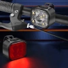Zestaw lampek rowerowych USB LED przód + tył |  Wodoodporne oświetlenie rowerowe | BK-L325