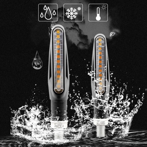 Dynamiczne kierunkowskazy LED do motocykli | 12 diod LED | blister | 4 sztuki | MSL-12LED-04