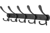 Metalowy wieszak na ubrania | Uchwyt na ręczniki | Wieszak ścienny | Haczyk na ubrania | DSW-H05-BLACK