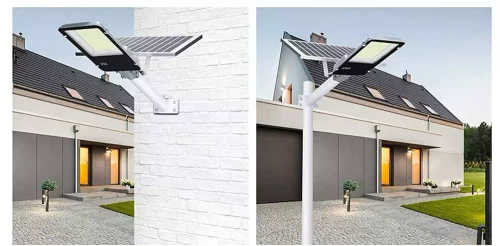 Uliczna latarnia, lampa solarna LED 2000W | 20Ah, IP65, 628 LED SMD5730 | duży panel słoneczny 6V/25W | Pilot | LDT-B628