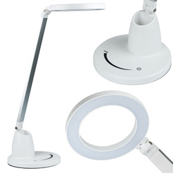Lampka biurkowa szkolna LED regulowana | Dotykowy panel sterowania | Pojemnik na długopisy | Adapter EU | MT-857