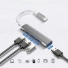 Rozdzielacz USB-C na 4x USB-A | adapter, rozgałęźnik typ C 4w1 | HUB