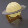 Lampka stołowa w kształcie Saturna | Lampka nocna z pilotem RGB | Lampka dziecięca zmieniająca kolor | XK-D13
