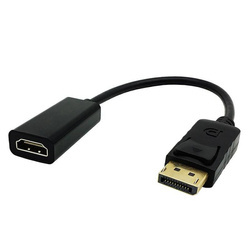 Kabel HDMI (f) - Display Port | 4K | 30 cm | DP-H-30CM-Black