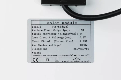 Zestaw Naświetlacz LED 300W + Panel solarny 6V/15W z pilotem | 5000lm, 12000mAh, IP66