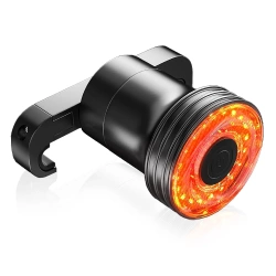 Inteligentna tylna lampka rowerowa | Oświetlenie LED z czujnikiem hamowania  |  Wodoodporna tylna lampka rowerowa LED IP65 z funkcją hamowania i ładowaniem USB | BK-L117