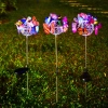 Kwiatek solarny | Ogrodowa lampa solarna LED Motyle | 65 cm, 600mAh | FLD-09-C