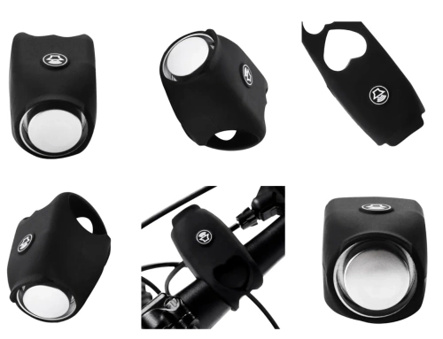 Elektryczny dzwonek rowerowy 120dB | Głośny klakson na rower, motocykl  6 trybów dźwiekowych |GJLB-125