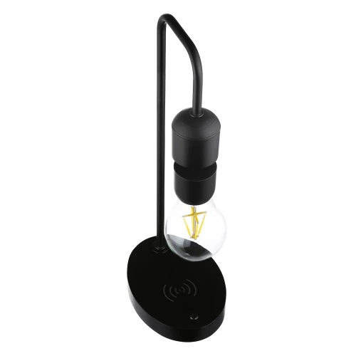 Lewitująca lampka magnetyczna | Lampka LED z ładowarką indukcyjną | Lampka nocna | HX-S007S1-BLACK