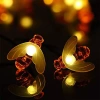 Girlanda solarna LED Pszczoły 20 LED lampa ogrodowa wbijana 5m | BEE-20LED-5M