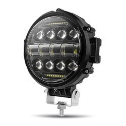 LH60W | Lampa robocza LED 60W okrągła | 2w1 | DRL + reflektor dalekosiężny