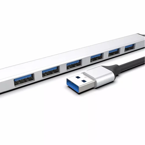 Rozdzielacz USB na 7x USB-A | adapter, rozgałęźnik 7w1 | HUB