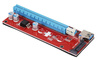 Riser 007S Red | kabel USB 3.0 | zasilanie SATA