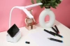 Lampka biurkowa dziecięca | Lampka LED z organizerem oraz uchwytem na telefon | Lampka biurkowa z możliwością zmiany barwy światła | TDL-126-WHITE