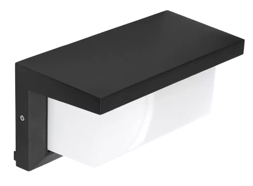 Lampa ogrodowa, kinkiet elewacyjny zewnętrzny LED | Zintegrowany czujnik ruchu i zmierzchu | 12W, 1200lm, IP65 | TYD-S18W-B