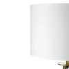 Biała lampa podłogowa | Nowoczesne, stylowe oświetlenie do salonu, sypialni | Biała lampa stojąca z metalowym stelażem | HM112-WHITE