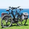 Uniwersalny tylny bagażnik rowerowy z klapką sprężynową | Aluminiowy regulowany bagaznik do 27 kg |   BIK-ZJ667