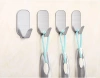 Hak meblowy | Stalowy uchwyt łazienkowy | Samoprzylepny haczyk na ściereczki, ręczniki, akcesoria kuchenne | BXV-10PCS-SILVER