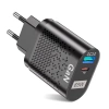 GAN | Szybka ładowarka sieciowa 65W z portami USB i PD 3.0 (USB-C)