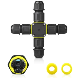 Hermetyczna mufa kablowa IP68 | Samozaciskowe złącze X 3-pin 450V 24A do kabli 4–11 mm | M684-X