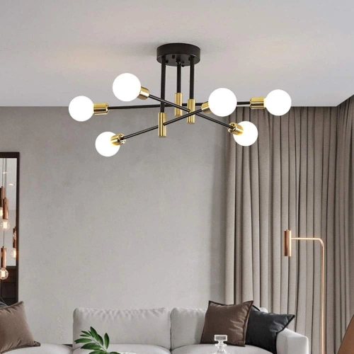 Nowoczesna lampa sufitowa | Wiele źródeł światła | RLH-60S-W