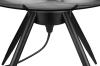 Stylowa lampka nocna z szklanym kloszem | Nowoczesna szklana lampka stołowa | BH-233-BLACK