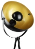 Metalowa lampa podłogowa | Nowoczesne, stylowe oświetlenie do salonu, sypialni | Czarno- złota lampa stojąca z metalowym stelażem | DYT-L125-BLACK