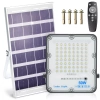 Zestaw Naświetlacz LED 50W + Panel solarny 6V/6W z pilotem | 1500lm, 3000mAh, IP66