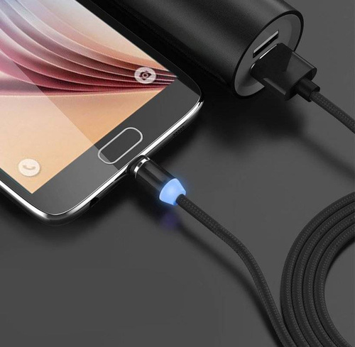3w1 1M | Magnetyczny kabel USB do ładowania telefonu | Quick Charge 3.0 2.4A | AM23