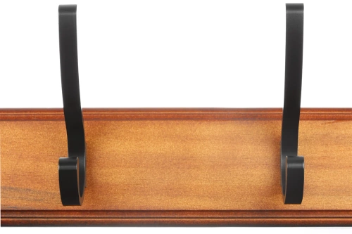 Drewniany wieszak na kurtki, ubrania | Wieszak ścienny do przedpokoju | Wieszak z 16 haczykami | HG-80CM-WOOD