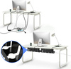 Organizer na kable pod blat biurka 40 cm | Koszyk, prowadnica, uchwyt | Czarny | CWT-O2