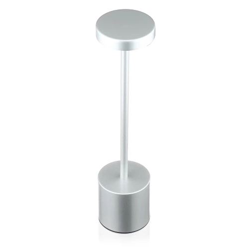 Lampa stołowa z wbudowanym akumulatorem | Lampa nocna z trzema barwami świecenia | HJA21-SILVER