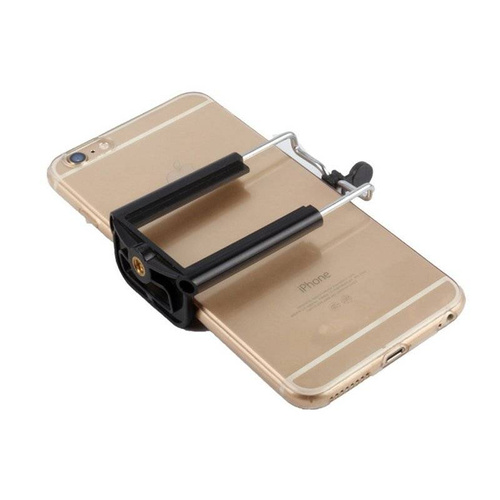 Uniwersalny uchwyt na telefon z gwintem 1/4" do montażu na statywie, selfie-sticku | Z12-Black