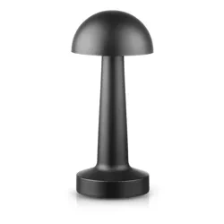 Bezprzewodowa lampka stołowa | Dotykowa lampka nocna z regulowaną barwą światła | Lampka GRZYBEK USB | HJA11-BLACK