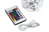 Kryształowa lampka stołowa LED | wzór róży | 16 kolorów RGB, panel dotykowy, pilot, kabel USB-C, akumulator 2000mah | RPL-C16-RGB
