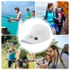 Czapka z daszkiem z wbudowanym wiatraczkiem | Czapka chłodząca | SFH-8934-WHITE| Czapka solarna z wiatrakiem